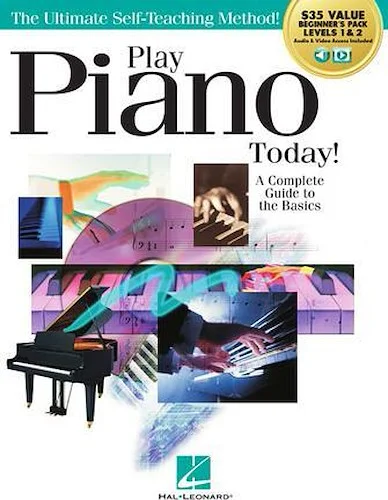 Play Piano Today! All-in-One Beginner's Pack - Includes Book 1, Book 2, Audio & Video