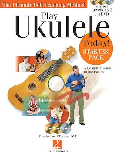 Play Ukulele Today! - Starter Pack - Includes Levels 1 & 2 Book/CDs and a DVD