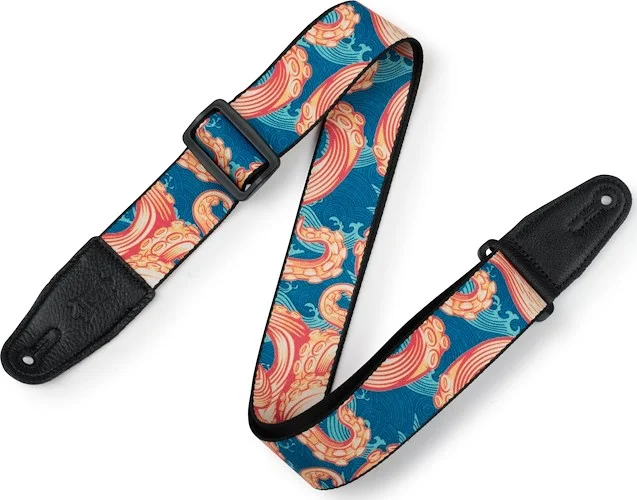 Polyester Guitar Strap - Tentacles & Waves