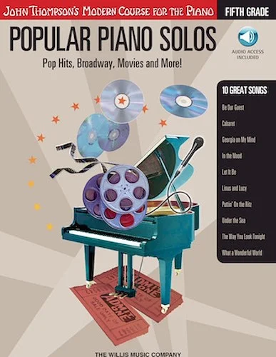 Popular Piano Solos - Grade 5 - Book/Audio - Pop Hits, Broadway, Movies and More!