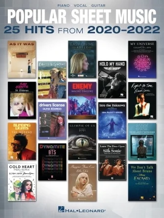 Popular Sheet Music - 25 Hits from 2020-2022