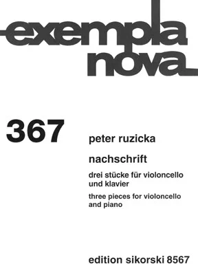 Postscript
(Nachtschrift) - Three Pieces for Violoncello and Piano