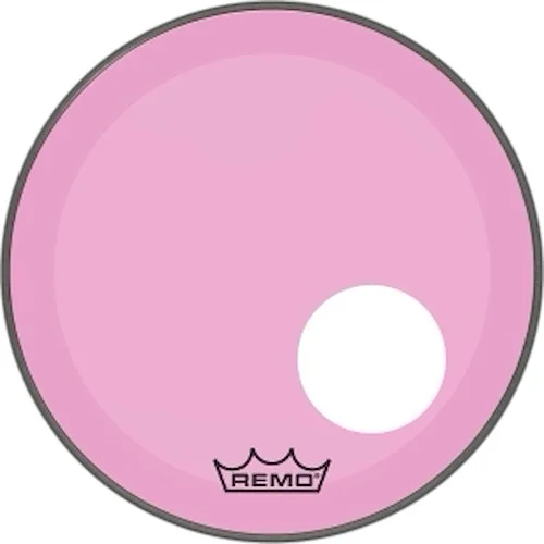 Powerstroke P3 Colortone(TM) Pink Skyndeep Drumhead with 5 inch. Offset Hole - Bass Resonant 18"