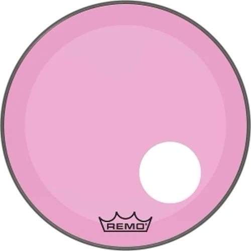 Powerstroke P3 Colortone(TM) Pink Skyndeep Drumhead with 5 inch. Offset Hole - Bass Resonant 20"