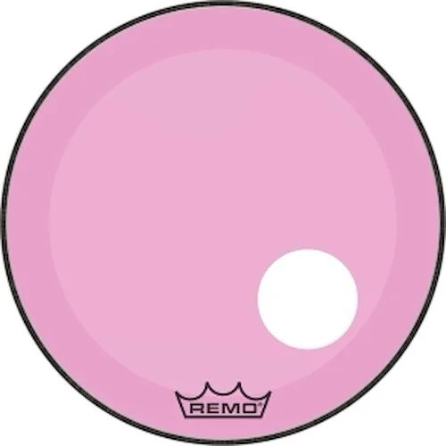 Powerstroke  P3 Colortone(TM) Pink Skyndeep  Drumhead with 5 inch. Offset Hole - Bass Resonant