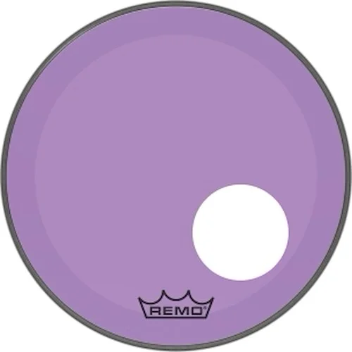 Powerstroke P3 Colortone(TM) Purple Skyndeep Drumhead with 5 inch. Offset Hole - Bass Resonant 18"