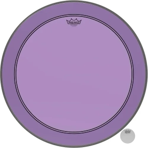 Powerstroke P3 Colortone(TM) Purple Skyndeep Drumhead with 5 inch. Offset Hole - Bass Resonant 24"