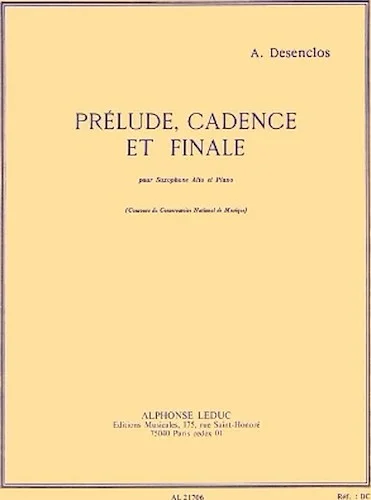 Prelude, Cadence et Finale