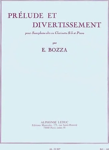 Prelude Et Divertissement (saxophone-alto & Piano)