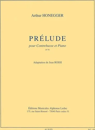 Prelude H79 (double Bass & Piano)