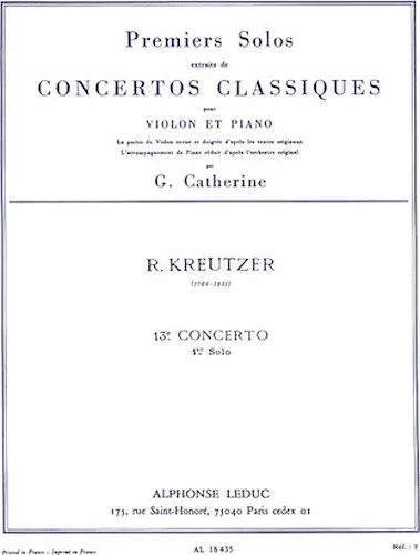 Premier Solos Concertos Classiques - Concerto No. 13, Solo No. 1