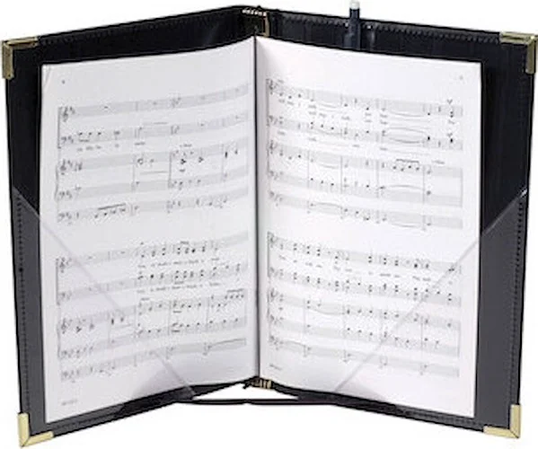Premium Choral Folder - 7-3/4 x 11; Elastic Stays