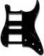 Primo Pickguard for Stratocaster, H-S-H Pickup Configuration<br>Black 3-Ply (B/W/B) .090