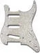 Primo Pickguard for Stratocaster, S-S-S Pickup Configuration<br>White Pearloid 4-Ply (WP/W/B/W) .100