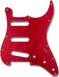 Primo Pickguard for Stratocaster, S-S-S Pickup Configuration<br>Red Pearloid