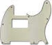 Primo Pickguard for Telecaster, S-H Pickup Configuration<br>Parchment 3-Ply (P/B/P) .090