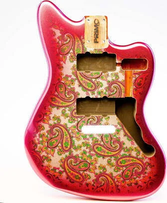 Primo Replacement Jazzmaster Body - Strat Trem - Pink Paisley<br>
