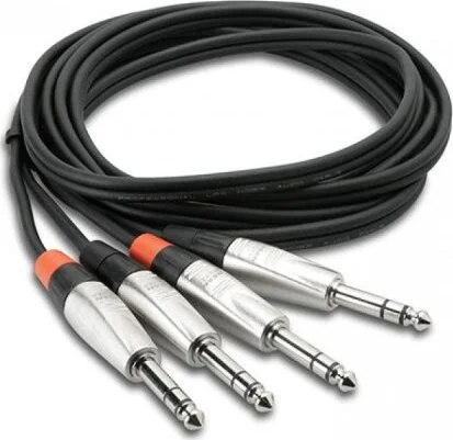 PRO DUAL CABLE 1/4" TRS - SAME 5FT