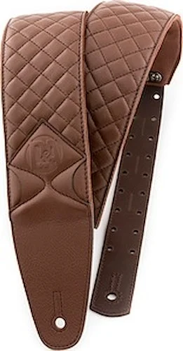 Pro-Performance Quilted Leather Straps (Guitar & Bass) Burlywood Brown
