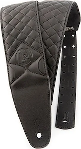 Pro-Performance Quilted Leather Straps (Guitar & Bass) Erebus Black