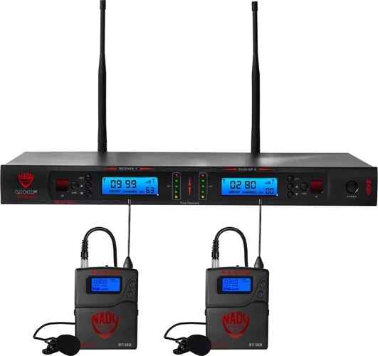 Nady 2W-1KU LT Dual True Diversity 1000-Channel Professional UHF Wireless System