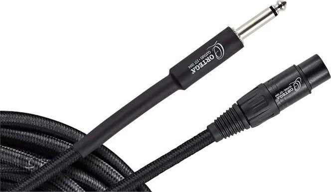 Professional Braided Microphone Cable Female XLR - Mono 1/4" Jack