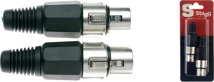 Professional female XLR plug - 2 pcs