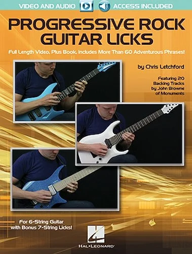 Progressive Rock Guitar Licks - Featuring 20 Backing Tracks by John Browne of Monuments