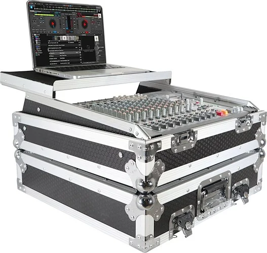 ProX 10U Top Mount 19" Slanted Mixer Case - XS-19MIXLT