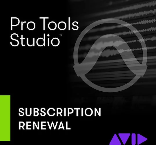 PT Studio Annual Paid Annual Subscription RENEWAL (Download)<br>Pro Tools Studio Annual Paid Annually Subscription Electronic Code - RENEWAL