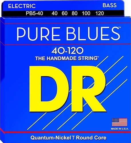 Pure Blues Lite Bass Strings  Gauges-40-60-80-100