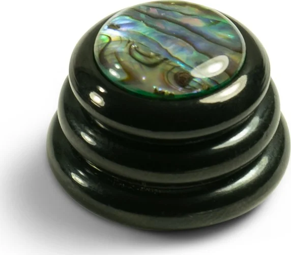 Q-Parts Knobs With Abalone Inlay - Ringo Black