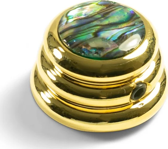 Q-Parts Knobs With Abalone Inlay - Ringo Gold