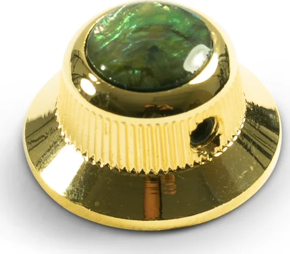Q-Parts Knobs With Abalone Inlay - UFO Gold