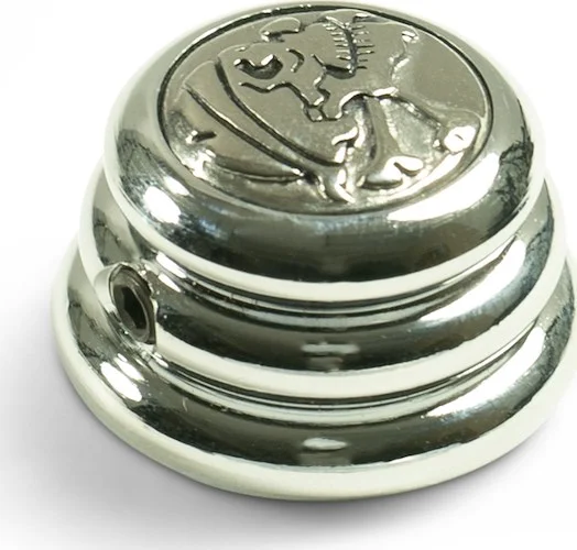 Q-Parts Knobs With Skull & Bones Inlay - Ringo Chrome