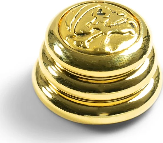 Q-Parts Knobs With Skull & Bones Inlay - Ringo Gold