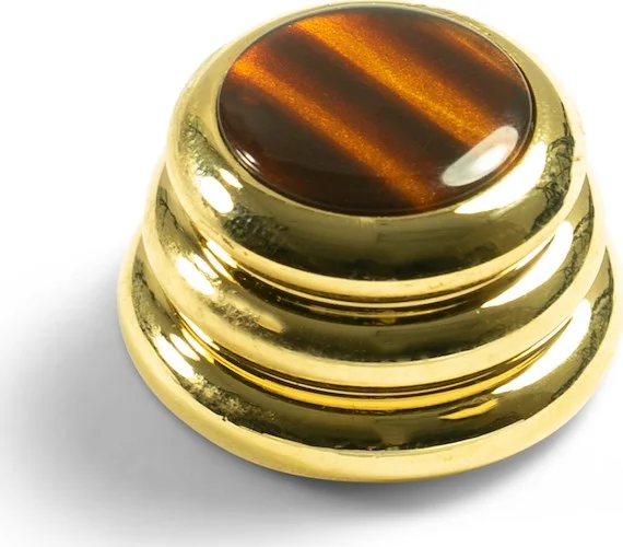 Q-Parts Knobs With Tortoise Inlay - Ringo Gold