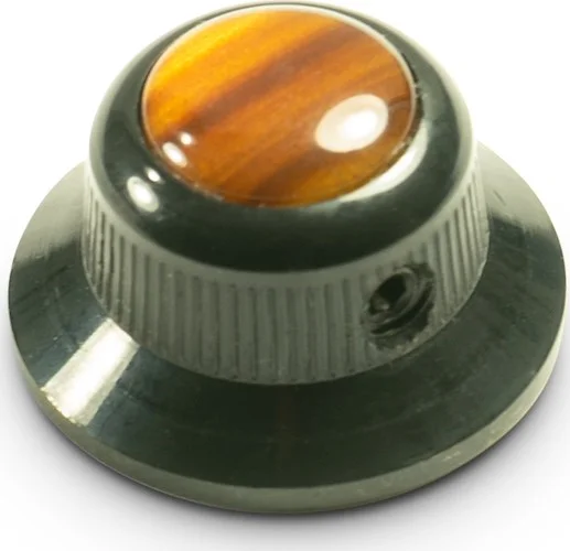 Q-Parts Knobs With Tortoise Inlay - UFO Black