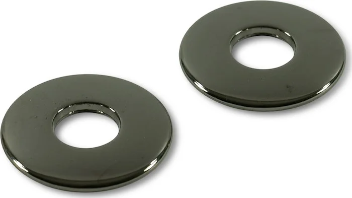Q-Parts Straplock Ring Set With Solid Metal Design - Pearl Black