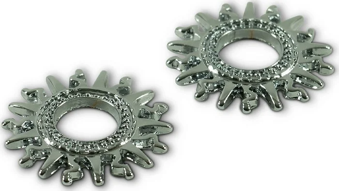 Q-Parts Straplock Ring Set With Sun Design - Chrome