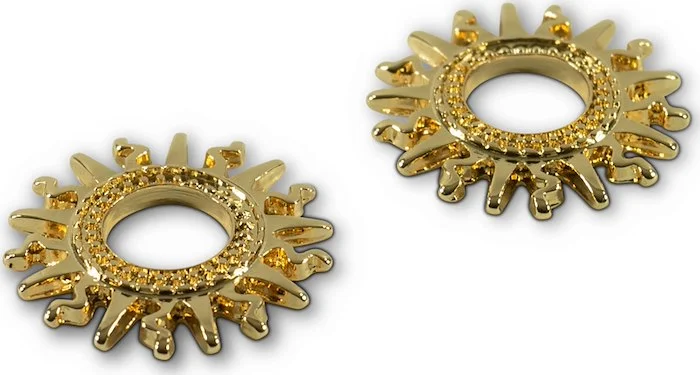 Q-Parts Straplock Ring Set With Sun Design - Gold
