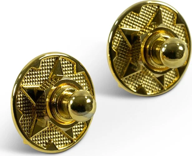 Q-Parts Straplock Set With Western Design - Gold