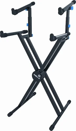 Quik Lok QL-742 Double Braced 2 Tier Keyboard Stand