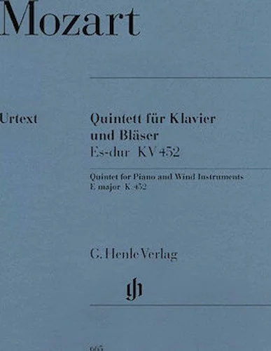 Quintet for Piano and Wind Instruments in E-flat Major, K. 452 - for Oboe, Clarinet, Horn, Bassoon & Piano