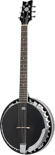 Raven Series Left-Handed 6-String Acoustic-Electric Banjo w/ Bag