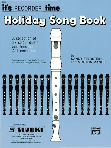 Recorder Holiday Songbook (Suzuki Corp. Edition) Image