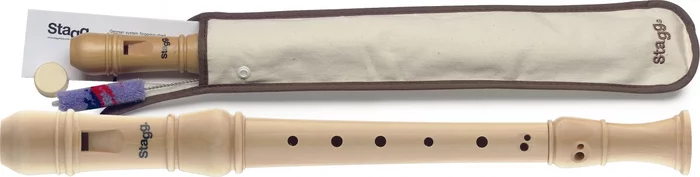 Soprano recorder, Baroque fingering, Maple wood