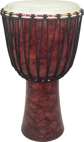 Red Marble Rope Tuned Djembe