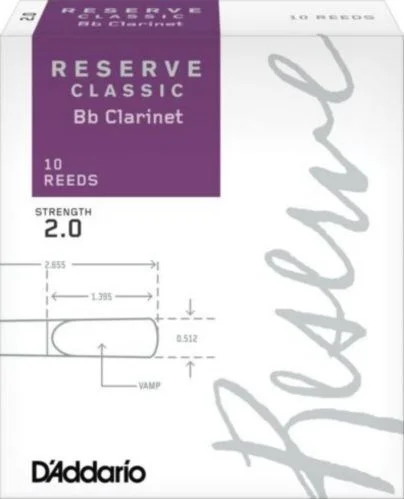 Reed Rico Resv Classic Bb Clr 2 (10/bx)