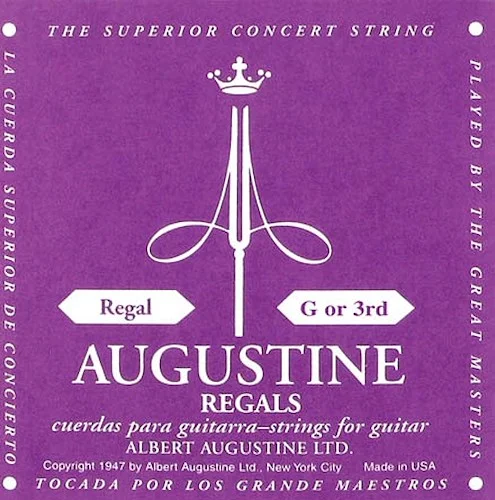 Regal - G or 3rd Nylon Guitar String - Augustine Classical String Collection